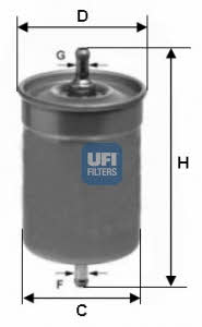 Ufi 31.500.00 Fuel filter 3150000