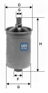 Ufi 31.503.00 Fuel filter 3150300