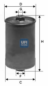 Ufi 31.507.00 Fuel filter 3150700