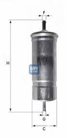 Ufi 31.508.00 Fuel filter 3150800