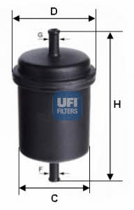 Ufi 31.512.00 Fuel filter 3151200