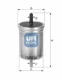 Ufi 31.513.00 Fuel filter 3151300