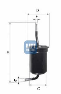 Ufi 31.517.00 Fuel filter 3151700