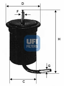 Ufi 31.518.00 Fuel filter 3151800