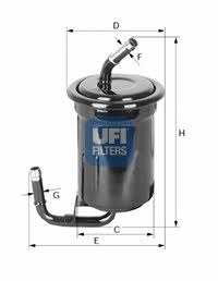 Ufi 31.519.00 Fuel filter 3151900