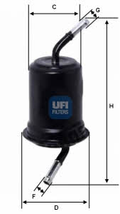 Ufi 31.520.00 Fuel filter 3152000