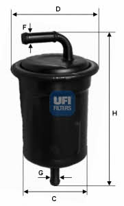 Ufi 31.521.00 Fuel filter 3152100