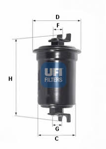 Ufi 31.524.00 Fuel filter 3152400