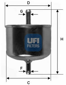 Ufi 31.528.00 Fuel filter 3152800