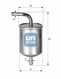 Ufi 31.530.00 Fuel filter 3153000