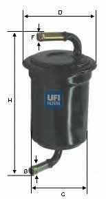 Ufi 31.533.00 Fuel filter 3153300