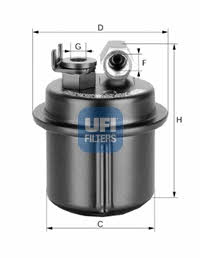Ufi 31.535.00 Fuel filter 3153500