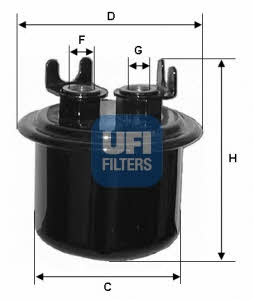 Ufi 31.539.00 Fuel filter 3153900