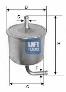 Ufi 31.540.00 Fuel filter 3154000