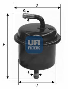 Ufi 31.543.00 Fuel filter 3154300