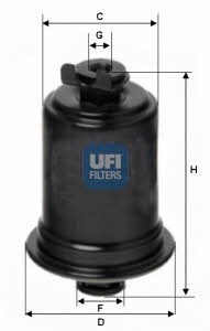 Ufi 31.554.00 Fuel filter 3155400