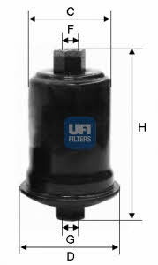 Ufi 31.556.00 Fuel filter 3155600