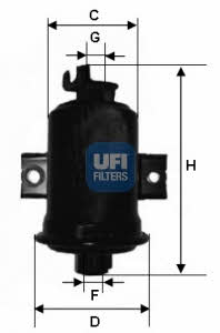 Ufi 31.560.00 Fuel filter 3156000