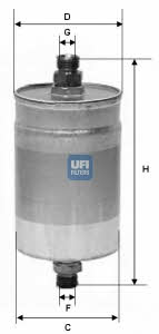 Ufi 31.576.00 Fuel filter 3157600