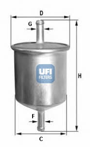 Ufi 31.582.00 Fuel filter 3158200