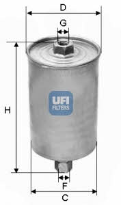 Ufi 31.594.00 Fuel filter 3159400