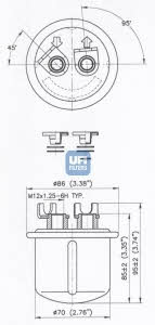 Ufi 31.619.00 Fuel filter 3161900