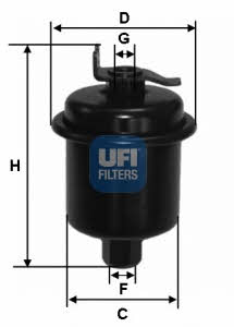 Ufi 31.621.00 Fuel filter 3162100