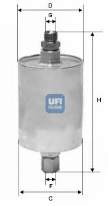 Ufi 31.660.00 Fuel filter 3166000