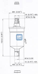 Ufi 31.675.00 Fuel filter 3167500