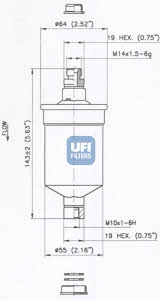 Ufi 31.676.00 Fuel filter 3167600