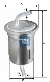 Ufi 31.692.00 Fuel filter 3169200