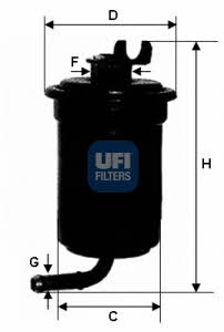 Ufi 31.695.00 Fuel filter 3169500