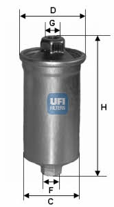 Ufi 31.699.00 Fuel filter 3169900