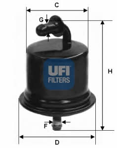 Ufi 31.724.00 Fuel filter 3172400