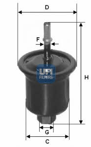 Ufi 31.731.00 Fuel filter 3173100