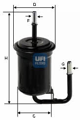 Ufi 31.751.00 Fuel filter 3175100