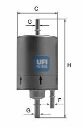 Ufi 31.830.00 Fuel filter 3183000