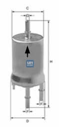 Fuel filter Ufi 31.832.00