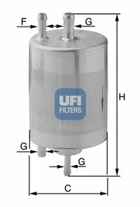 Ufi 31.834.00 Fuel filter 3183400