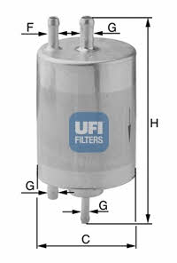 Ufi 31.834.00 Fuel filter 3183400 3183400 Ufi Fuel filter