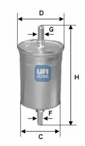 Ufi 31.835.00 Fuel filter 3183500