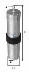 Ufi 31.838.00 Fuel filter 3183800