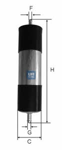 Ufi 31.921.00 Fuel filter 3192100