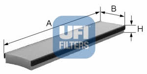 Ufi 53.016.00 Filter, interior air 5301600