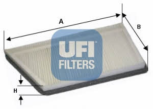 Ufi 53.044.00 Filter, interior air 5304400