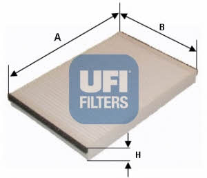 Ufi 53.047.00 Filter, interior air 5304700