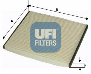 Ufi 53.050.00 Filter, interior air 5305000