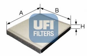 Ufi 53.051.00 Filter, interior air 5305100