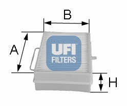 Ufi 53.066.00 Filter, interior air 5306600