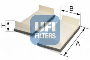 Ufi 53.068.00 Filter, interior air 5306800